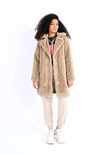 Load image into Gallery viewer, Wide Lapel Faux Fur Coat