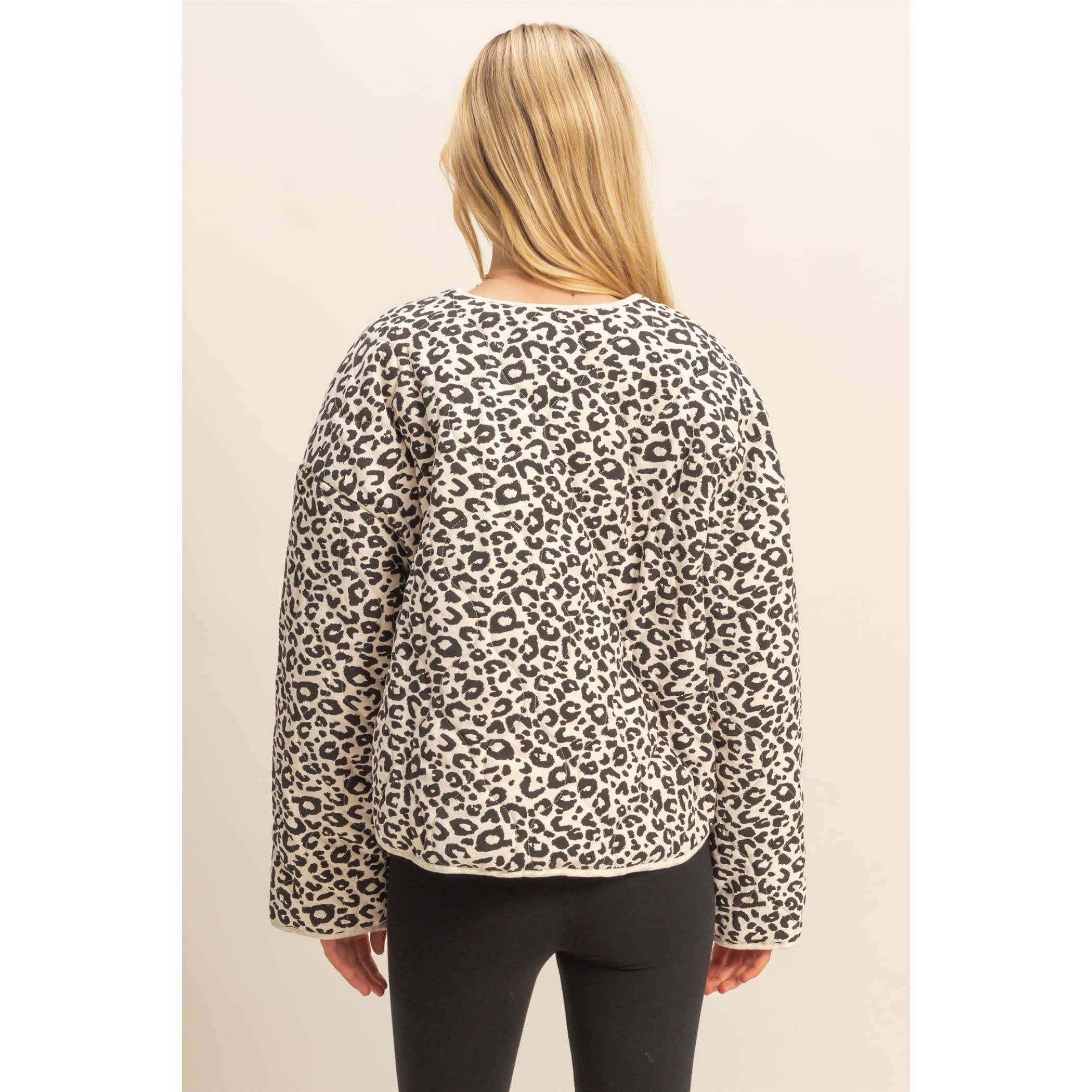 Quilted Leopard Jacket