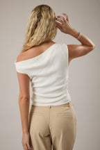 Off-the-Shoulder Sweater Top