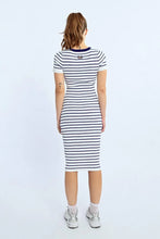 Load image into Gallery viewer, Striped Dress with Open Heart Detail