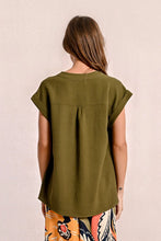 Load image into Gallery viewer, Khaki Blouse Top
