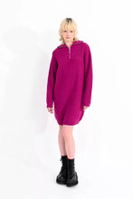 Load image into Gallery viewer, Cozy Half Zip Sweater Dress