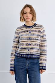 Geometric Knitted Cardigan