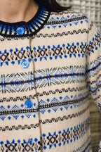 Geometric Knitted Cardigan