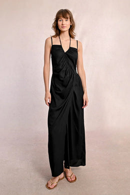Cutout Effect Maxi Dress