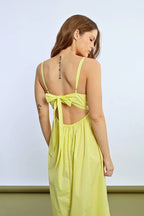 Neon Ruffle Maxi Dress