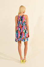 Load image into Gallery viewer, 60s Style Pleated Floral Mini Dress