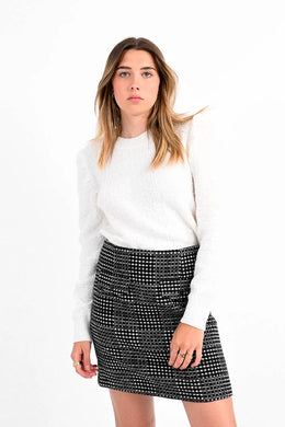 White Puff Sleeve Sweater