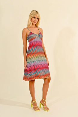 Trippy Stripe Knit Dress