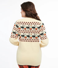 Load image into Gallery viewer, Ivory Halloween Print Cardigan