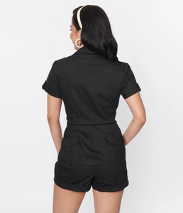 Black Mia Romper