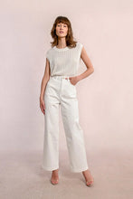 Load image into Gallery viewer, White Wide Leg Jeans