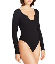 Load image into Gallery viewer, Black Rib CHARLIE Bodysuit