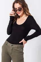 Scoop Neck Bodysuit