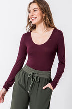 Scoop Neck Bodysuit