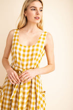 Load image into Gallery viewer, Yellow Plaid Dress