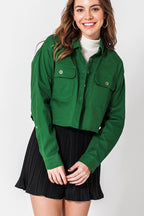 Denim Inspired Cropped Jacket