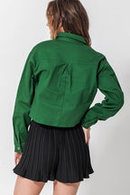 Denim Inspired Cropped Jacket