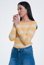 Load image into Gallery viewer, Yellow Boatneck Sweater Top