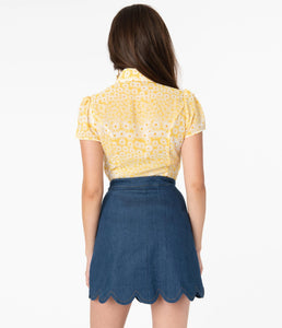 Denim Campus Mini Skirt