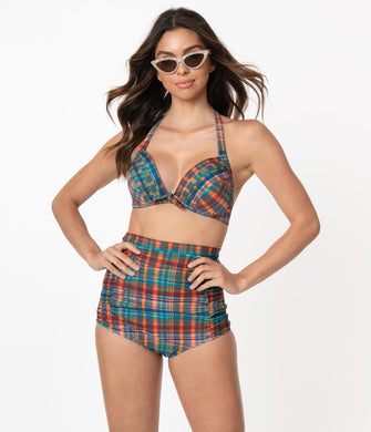 Plaid Retro Swimsuit