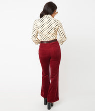 Load image into Gallery viewer, Burgundy Corduroy Pants