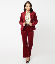 Load image into Gallery viewer, Burgundy Corduroy Pants