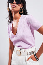 Load image into Gallery viewer, Lilac Knit Top