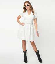 Load image into Gallery viewer, Eyelet &amp; Sequin Dress