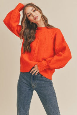 Orange Red Pullover