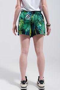 Tropical Print Shorts