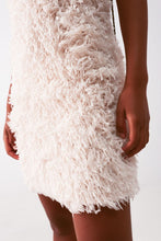 Load image into Gallery viewer, Faux Feather Mini Dress