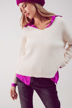 Load image into Gallery viewer, Cream Chenille Jumper