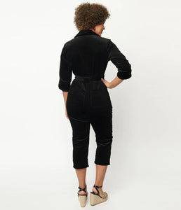 Black Corduroy Trixie Jumpsuit