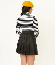 Load image into Gallery viewer, Black &amp; White Stripe Turtleneck