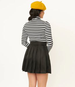 Black & White Stripe Turtleneck