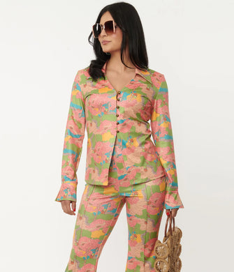 Walk in the Park Print Blouse