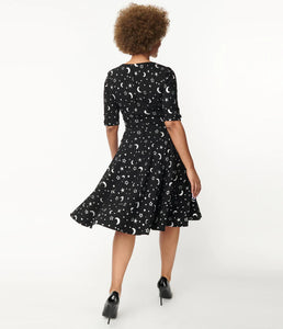Galaxy Print Delores Swing Dress