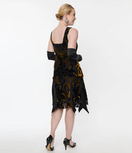 Load image into Gallery viewer, Gold Velvet Hemingway Dress