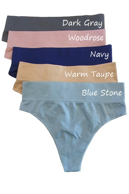 Mid-Waist Seamless Thong