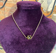 Load image into Gallery viewer, Framed Pyrite Pendant Necklace