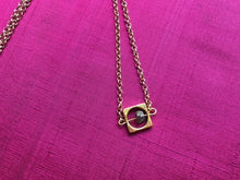 Load image into Gallery viewer, Framed Pyrite Pendant Necklace