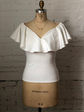 Load image into Gallery viewer, Unique Vintage 50s Off Shoulder Ruffle Top
