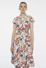 Load image into Gallery viewer, Floral Cotton Shirt Dress