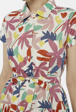 Load image into Gallery viewer, Floral Cotton Shirt Dress