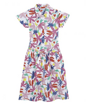 Load image into Gallery viewer, Floral Cotton Shirt Dress