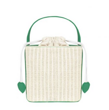 Load image into Gallery viewer, Color Accent Wicker Bag