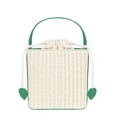 Color Accent Wicker Bag