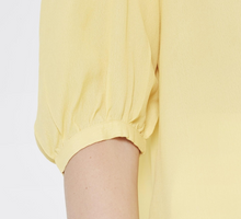 Load image into Gallery viewer, Pale Yellow Puff Sleeved Top