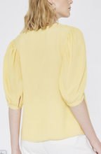 Load image into Gallery viewer, Pale Yellow Puff Sleeved Top